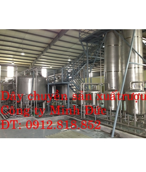 Dây chuyền sản xuất rượu đóng chai