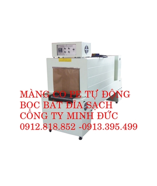 Máy co PE tự động, bọc bát đĩa sạch