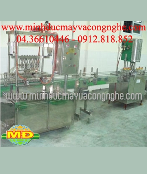 Máy rửa chiết rót đóng nắp chai 3 trong 1