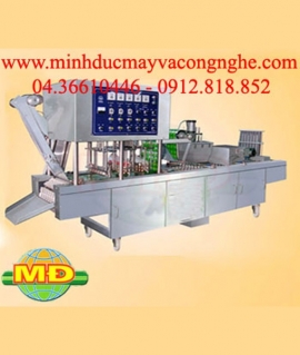 Máy chiết rót và đóng nắp thạch, nước rau câu tự động